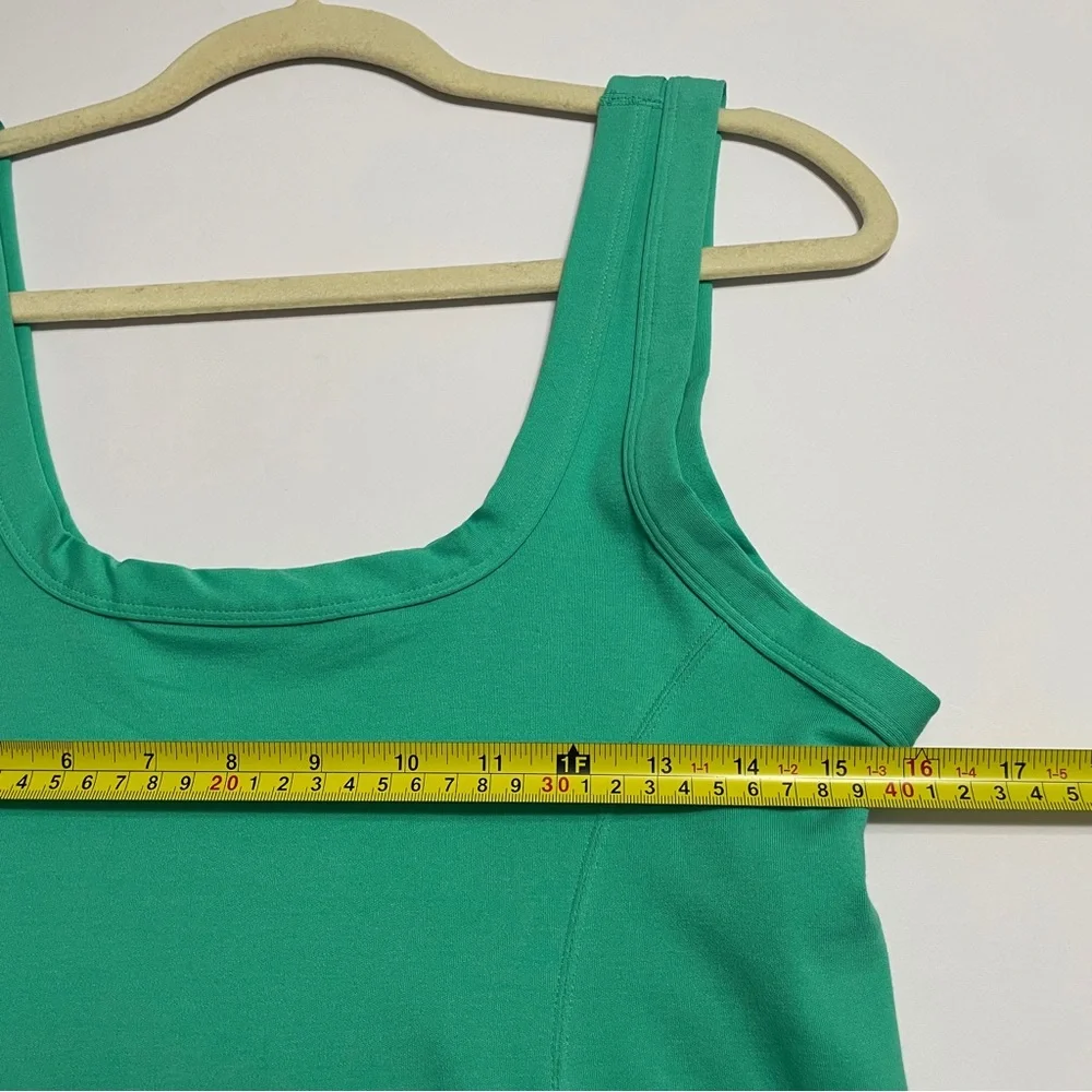 Yitty Tank Dress Womens Large Fitted‎ Body Butter Solid Green Mini